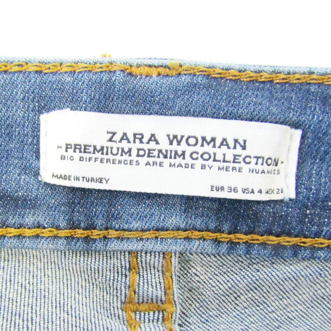 ZARA(ザラ)のZARAWOMANザラ▼ストレッチスキニーデニム▼ダメージ加工▼USA4サイズ▼ レディースのパンツ(デニム/ジーンズ)の商品写真