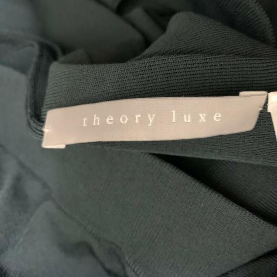 Theory luxe(セオリーリュクス)のtheory luxe(セオリーリュクス) ロングスカート サイズ38 M レディース - ダークグリーン ニット/ウエストゴム レディースのスカート(ロングスカート)の商品写真