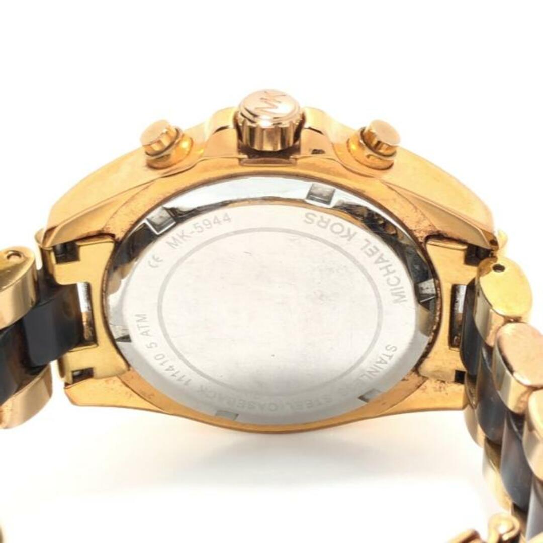 Michael Kors(マイケルコース)のMICHAEL KORS(マイケルコース) 腕時計 - MK-5944 レディース クロノグラフ ブロンズ レディースのファッション小物(腕時計)の商品写真
