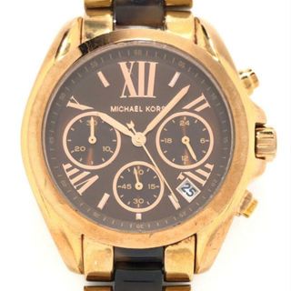 マイケルコース(Michael Kors)のMICHAEL KORS(マイケルコース) 腕時計 - MK-5944 レディース クロノグラフ ブロンズ(腕時計)