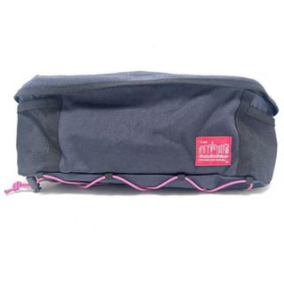 Manhattan Portage(マンハッタンポーテージ) ウエストポーチ美品  - ダークネイビー×黒×マルチ I LOVE/35TH ナイロン