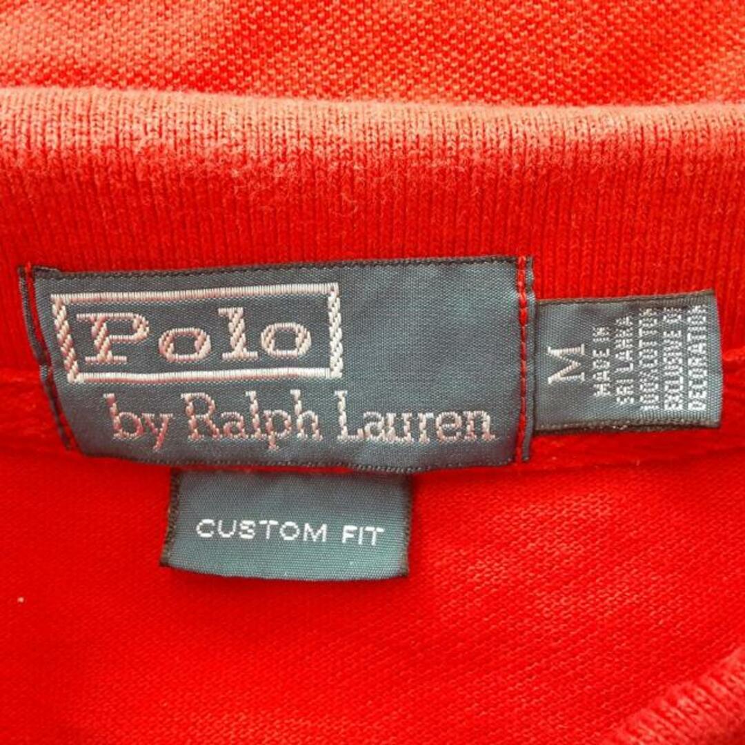 POLO RALPH LAUREN(ポロラルフローレン)のPOLObyRalphLauren(ポロラルフローレン) 半袖ポロシャツ サイズM メンズ - レッド メンズのトップス(ポロシャツ)の商品写真