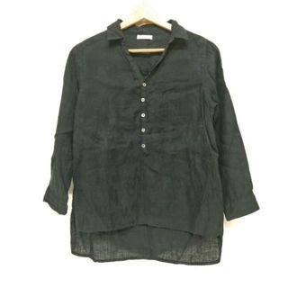 フォグリネンワーク(fog linen work)のfog linen work/FLW(フォグリネンワーク) 長袖シャツブラウス レディース - ネイビー 麻/プルオーバー(シャツ/ブラウス(長袖/七分))