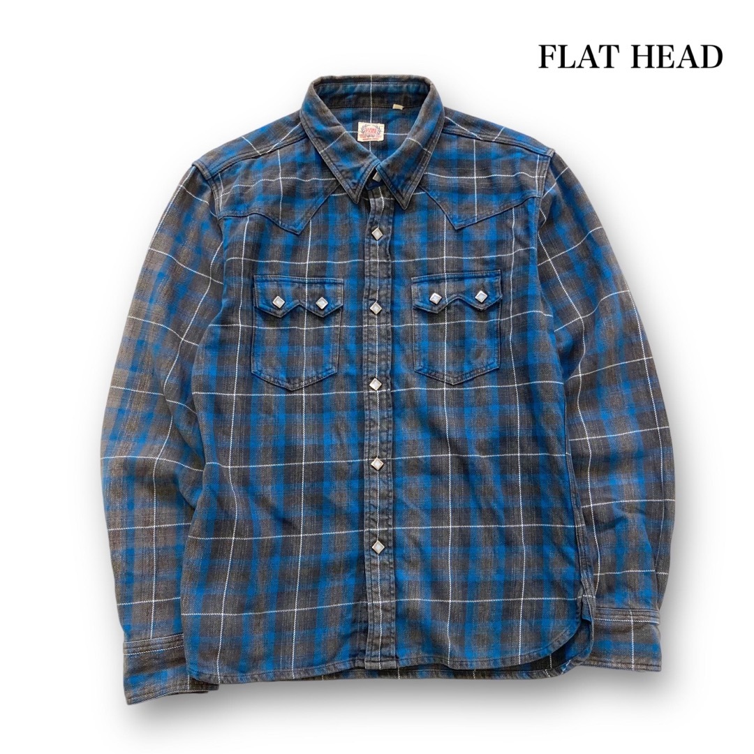 THE FLAT HEAD(フラットヘッド)の【FLAT HEAD】フラットヘッド フランネルウエスタンシャツ チェック柄 メンズのトップス(シャツ)の商品写真