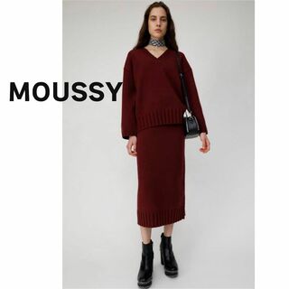 マウジー(moussy)のMOUSSY マウジー　セットアップ　セーター　ロング　スカート ニット(セット/コーデ)