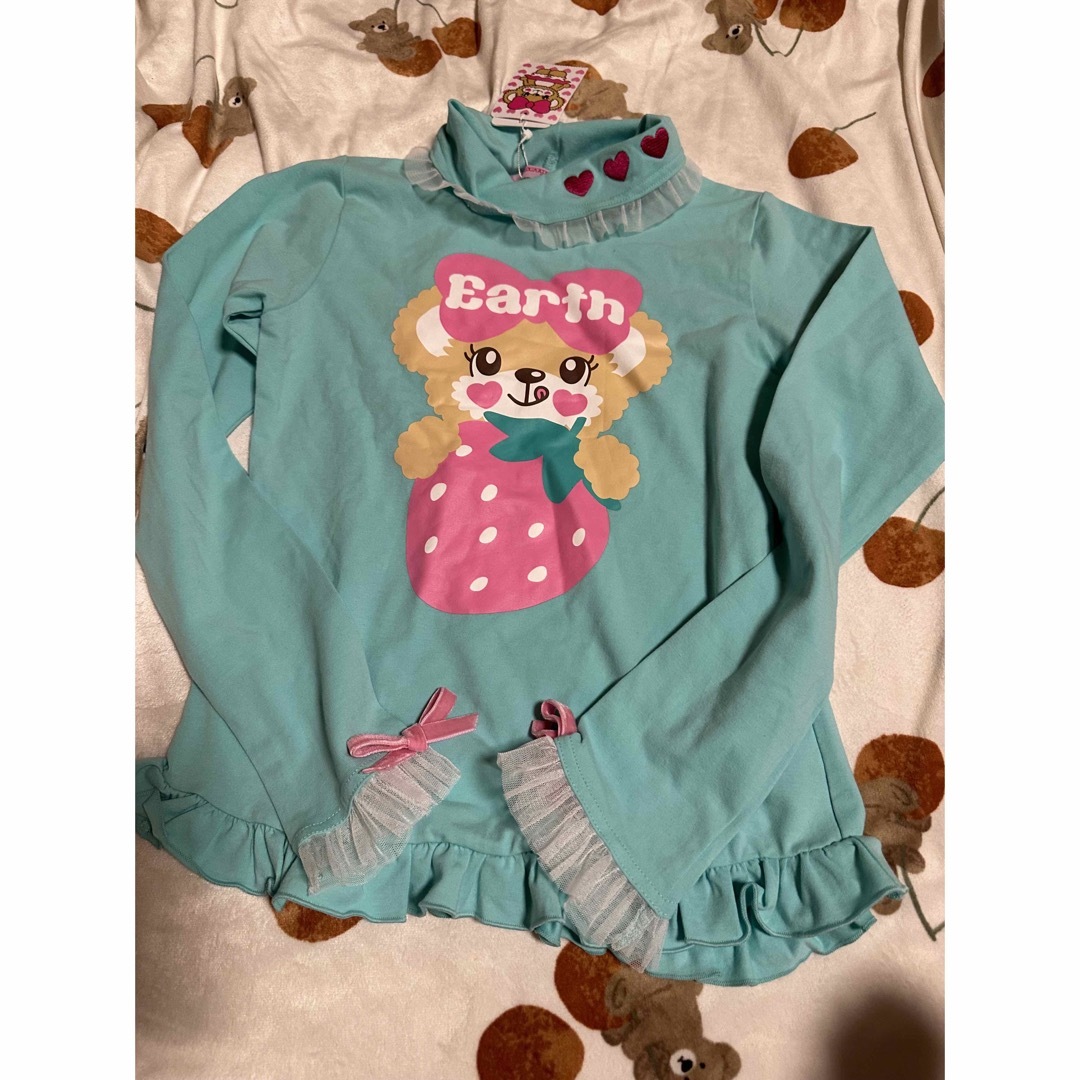 EARTHMAGIC(アースマジック)の7⇒⇒140新品 キッズ/ベビー/マタニティのキッズ服女の子用(90cm~)(Tシャツ/カットソー)の商品写真