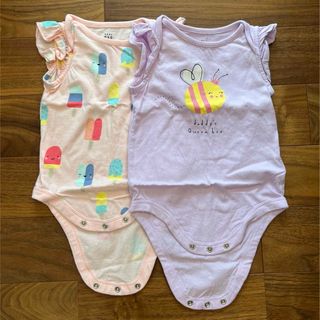 ベビーギャップ(babyGAP)のbaby gap☆ベビーギャップ　フリルロンパース2枚セット(ロンパース)