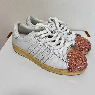 アディダス(adidas)のadidas スーパースター ローズグリッター 中古(スニーカー)