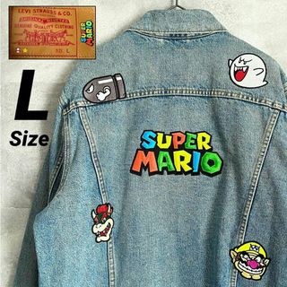 リーバイス(Levi's)の美品★L★Levi’s × スーパーマリオ コラボ Gジャン デニムジャケット(Gジャン/デニムジャケット)