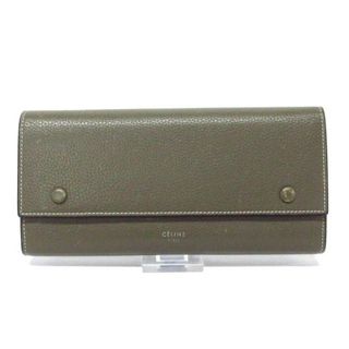 セリーヌ(celine)のCELINE(セリーヌ) 長財布 ラージフラップ マルチファンクション 101673AFE ダークグレー レザー(財布)