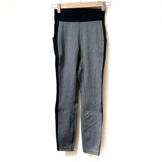 ルルレモン(lululemon)のlululemon(ルルレモン) パンツ サイズ4 レディース - グレー×黒 フルレングス/サイドライン(その他)