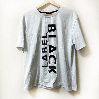 BLACK LABEL CRESTBRIDGE(ブラックレーベルクレストブリッジ) 半袖Tシャツ サイズLL レディース - 白×黒 クルーネック