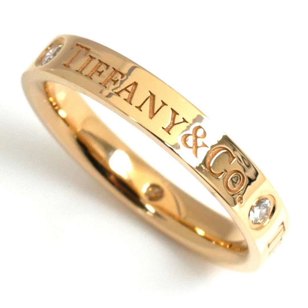 Tiffany & Co.(ティファニー)のTIFFANY&Co. ティファニー K18PG ピンクゴールド フラットバンド 3PD リング・指輪 ダイヤモンド 6.5号 3.1g レディース【中古】 レディースのアクセサリー(リング(指輪))の商品写真
