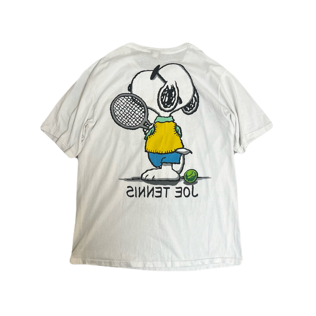 90s USA製 PEANUTS SNOOPY 両面大判プリント tシャツ メンズのトップス(Tシャツ/カットソー(半袖/袖なし))の商品写真