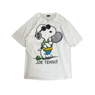 90s USA製 PEANUTS SNOOPY 両面大判プリント tシャツ(Tシャツ/カットソー(半袖/袖なし))