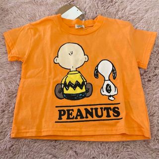 スヌーピー(SNOOPY)のTシャツ男の子80 女の子80 スヌーピー80 半袖80 オレンジ　綿100(Ｔシャツ)