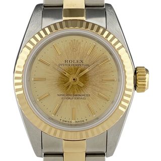 ロレックス(ROLEX)のロレックス オイスターパーペチュアル 67193 自動巻き レディース 【中古】(腕時計)