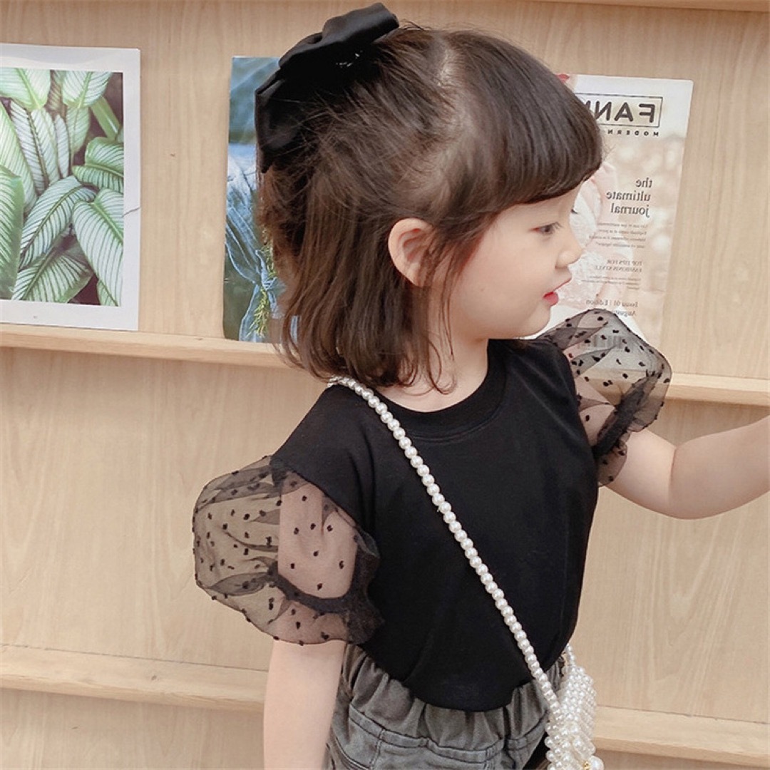 韓国子供服　子供服　女の子　トップス　Tシャツ   110cm キッズ/ベビー/マタニティのキッズ服女の子用(90cm~)(Tシャツ/カットソー)の商品写真