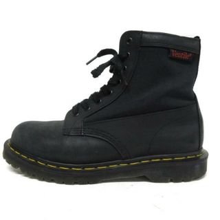 ドクターマーチン(Dr.Martens)のDr.Martens(ドクターマーチン) ショートブーツ 8 メンズ - 黒×イエロー レザー(ブーツ)