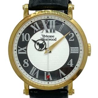 ヴィヴィアンウエストウッド(Vivienne Westwood)のVivienneWestwood(ヴィヴィアン) 腕時計 Orb Hand VW-28D9 ボーイズ 革ベルト 白×黒(腕時計)