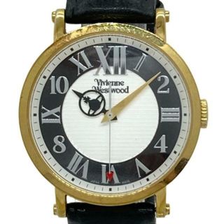 Vivienne Westwood - VivienneWestwood(ヴィヴィアン) 腕時計 Orb Hand VW-28D9 ボーイズ 革ベルト 白×黒