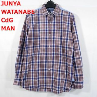 ジュンヤワタナベマン(JUNYA WATANABE MAN)の【良品】ジュンヤワタナベマン　チェックシャンブレー切替シャツ　JUNYA(シャツ)