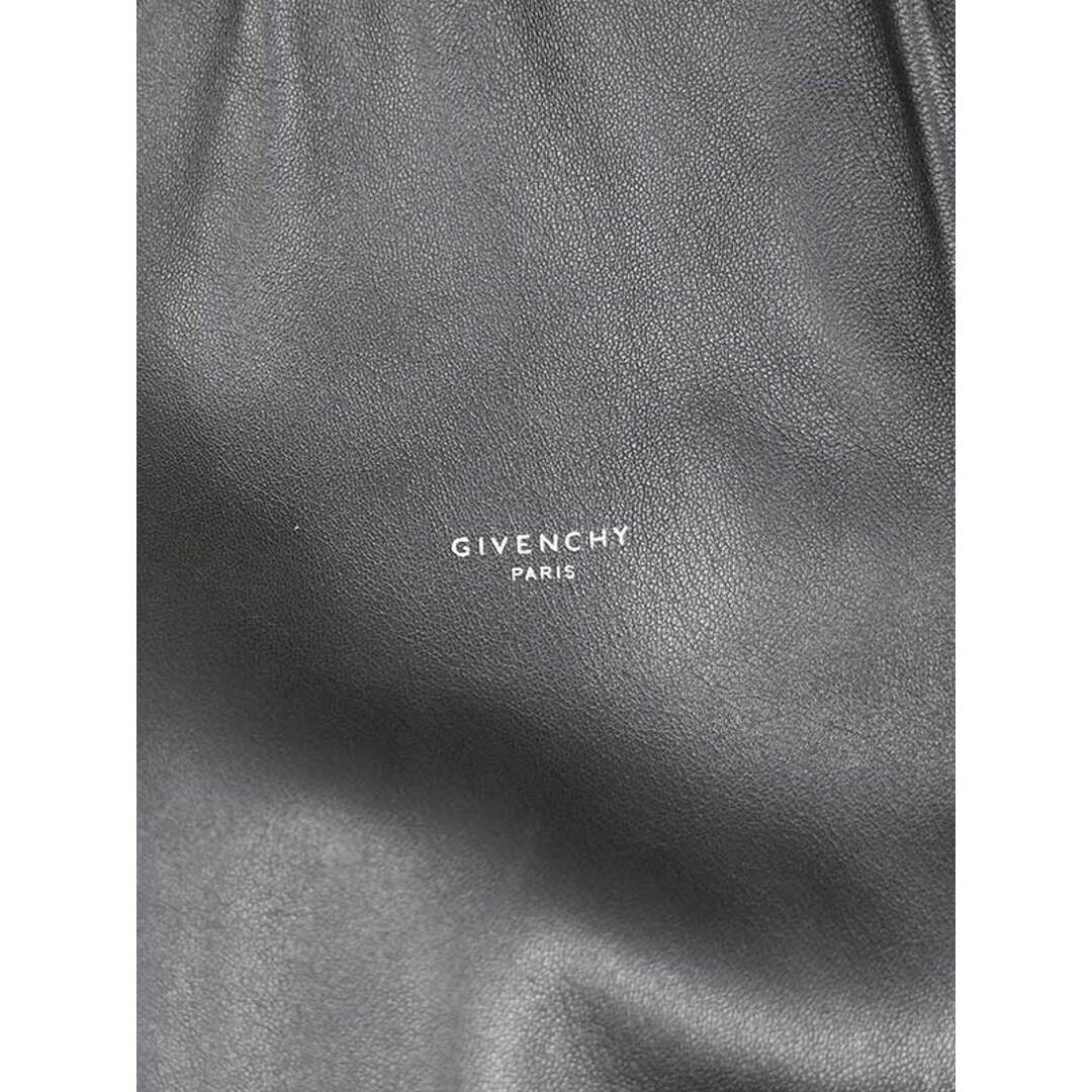 GIVENCHY(ジバンシィ)のGIVENCHY ジバンシィ 18AW ロゴプリントスターパッチラムレザースタジャン BM000Z6003 ブラック 48 メンズのジャケット/アウター(スタジャン)の商品写真