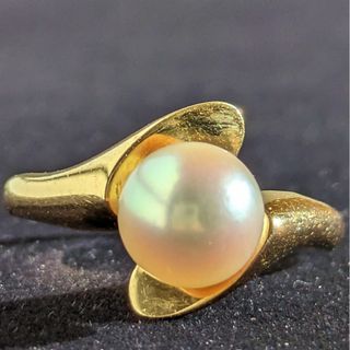 ミキモト(MIKIMOTO)の539 ミキモトパールリングK18YGイエローゴールド7.0mm9号(リング(指輪))