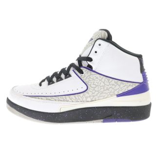 ナイキ(NIKE)のNIKE ナイキ WMNS AIRJORDAN2 RETRO Dark Concord ウィメンズ エアジョーダン2 レトロ ダーク コンコルド ハイカット スニーカー ホワイト US9.5/27.5cm 385475‐153(スニーカー)