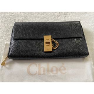 クロエ(Chloe)の【美品】Chloe クロエ Drew ドリュー 長財布 ブラック 黒(財布)