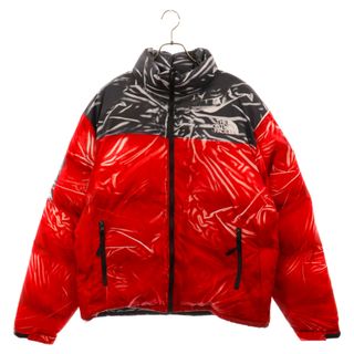 シュプリーム(Supreme)のSUPREME シュプリーム 23SS×THE NORTH FACE Trompe Loeil Printed Nuptse Jacket ノースフェイス トロンプ ルイユ プリンティド ヌプシ ダウンジャケット レッド ND02300I(ダウンジャケット)