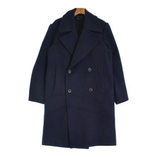 DRIES VAN NOTEN - DRIES VAN NOTEN ドリスヴァンノッテン チェスターコート S 紺 【古着】【中古】