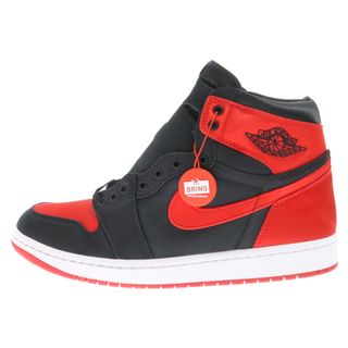 ナイキ(NIKE)のNIKE ナイキ WMNS AIR JORDAN1 HI OG SATIN BRED FD4810-061 ウィメンズ エアジョーダン1サテンブレッド ハイカットスニーカー US11.5/28.5cm(スニーカー)