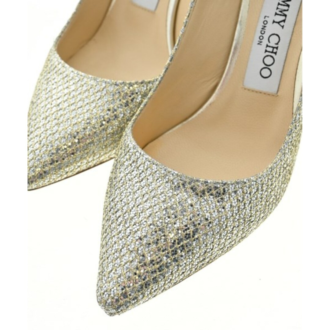 JIMMY CHOO(ジミーチュウ)のJIMMY CHOO パンプス EU35(21.5cm位) シルバーxゴールド 【古着】【中古】 レディースの靴/シューズ(ハイヒール/パンプス)の商品写真