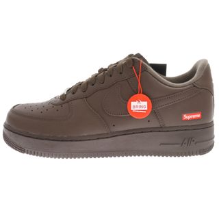 ナイキ(NIKE)のNIKE ナイキ ×SUPREME AIR FORCE 1 LOW BAROQUE BROWN CU9225-200 シュプリーム エアフォース1 ローカットスニーカー ブラウン US10/28cm(スニーカー)