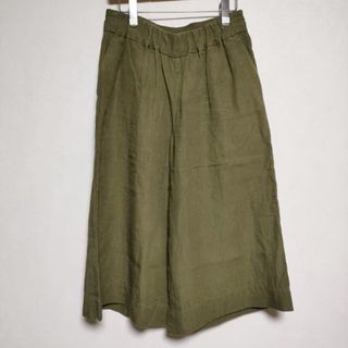 マーガレットハウエル(MARGARET HOWELL)のMARGARET HOWELL 578-1144001 COATED LINEN PLAINWEAVE トラウザーズ パンツ 2021 カーキ レディース マーガレットハウエル【中古】4-0328M∞(その他)