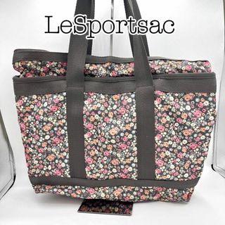 レスポートサック(LeSportsac)の【極美品】レスポートサック　ハンドバッグ　トートバッグ　花柄　総柄　グリーン(トートバッグ)