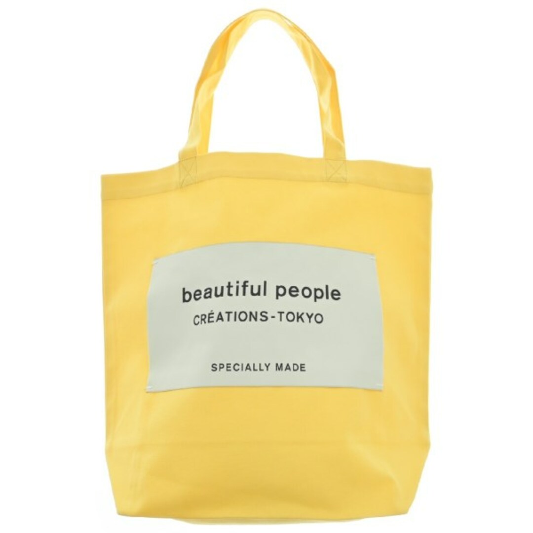 beautiful people(ビューティフルピープル)のbeautiful people ビューティフルピープル トートバッグ - 黄 【古着】【中古】 レディースのバッグ(トートバッグ)の商品写真