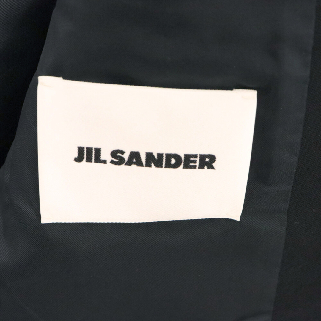 Jil Sander(ジルサンダー)のJIL SANDER ジルサンダー ウール 1B ノーカラージャケット ブラック JSIT135501 メンズのジャケット/アウター(テーラードジャケット)の商品写真