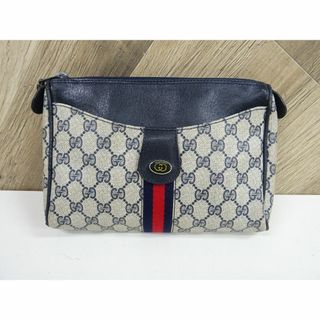 M奈114 / GUCCI グッチ GG柄 クラッチバッグ PVC レザー