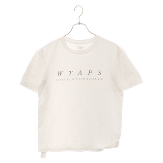 ダブルタップス(W)taps)のWTAPS ダブルタップス フロントロゴプリント クルーネックカットソー 半袖Tシャツ ホワイト(Tシャツ/カットソー(半袖/袖なし))