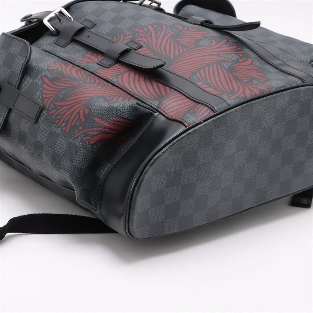 LOUIS VUITTON(ルイヴィトン)の極美品 ルイヴィトン ダミエ グラフィット クリストファー ネメス PM N41379 リュックサック バックパック バッグ メンズ EEM V46-6 メンズのバッグ(バッグパック/リュック)の商品写真