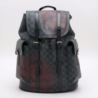 ルイヴィトン(LOUIS VUITTON)の極美品 ルイヴィトン ダミエ グラフィット クリストファー ネメス PM N41379 リュックサック バックパック バッグ メンズ EEM V46-6(バッグパック/リュック)