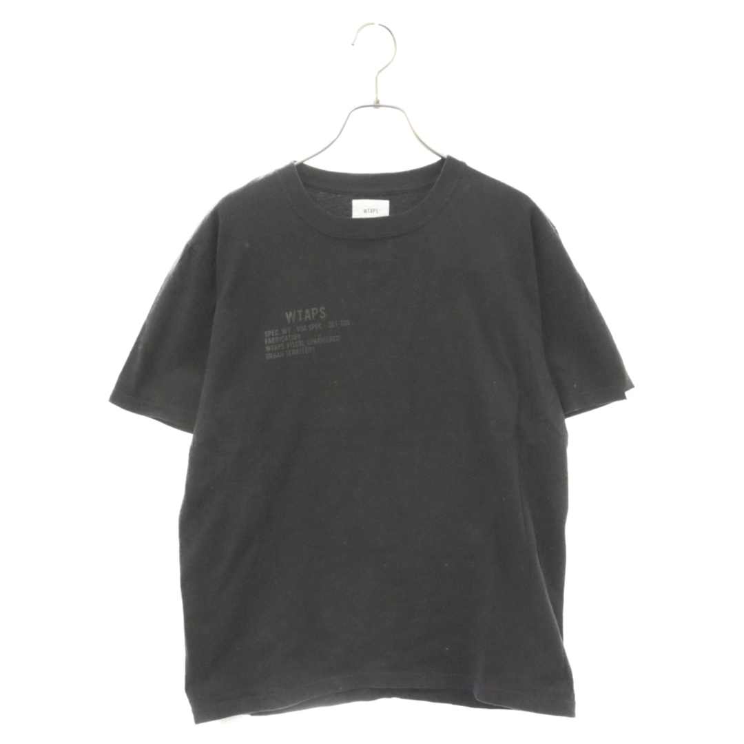 W)taps(ダブルタップス)のWTAPS ダブルタップス フロントロゴプリント クルーネックカットソー 半袖Tシャツ ブラック メンズのトップス(Tシャツ/カットソー(半袖/袖なし))の商品写真