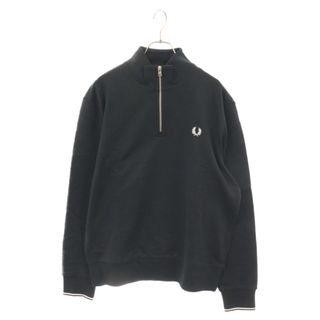 FRED PERRY フレッドペリー Half Zip Sweatshirt ハーフジップスウェットトレーナー ブラック M3574