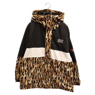 WACKO MARIA ワコマリア 21AW×NANGA LEOPARD MOUNTAIN PARKA ナンガ レオパード柄 マウンテンパーカー ジャケット ベージュ/ブラック 21FW-WMO-NA08