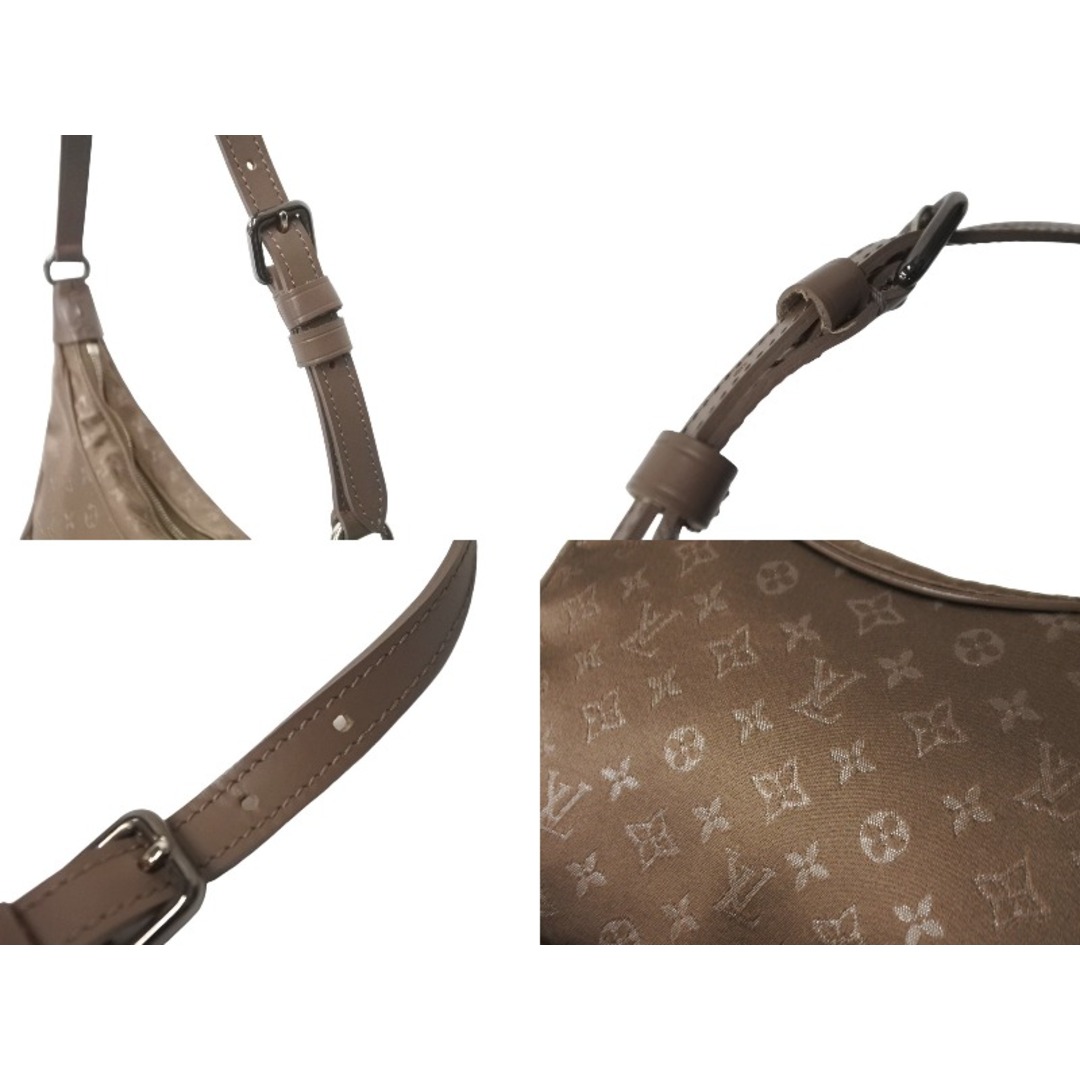 LOUIS VUITTON(ルイヴィトン)のLOUIS VUITTON ルイヴィトン リトルブローニュ ハンドバッグ モノグラムサテン M92143 ベージュ レザー 美品 中古 61265 レディースのバッグ(ハンドバッグ)の商品写真