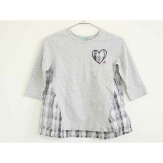 ハッカキッズ(hakka kids)の【春物 新入荷!】†ハッカ/HAKKA kids†140cm 長袖Tシャツ/長袖カットソー/ロンT グレー【中古】子供服 キッズ kids ジュニア 女の子 春秋 tops 504042(Tシャツ/カットソー)