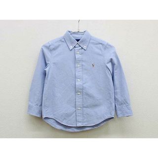 ラルフローレン(Ralph Lauren)の【春物 新入荷!】▼ラルフローレン/Ralph Lauren▼115cm  長袖シャツ 青系×茶 【中古】 子供 キッズ kids  男の子 tops 春秋冬 204042(シャツ/カットソー)