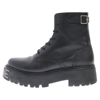 セリーヌ(celine)のCELINE セリーヌ BULKY BOOTS バルキー レースアップブーツ スタッズ付きアウトソール 345983579C ブラック(ブーツ)